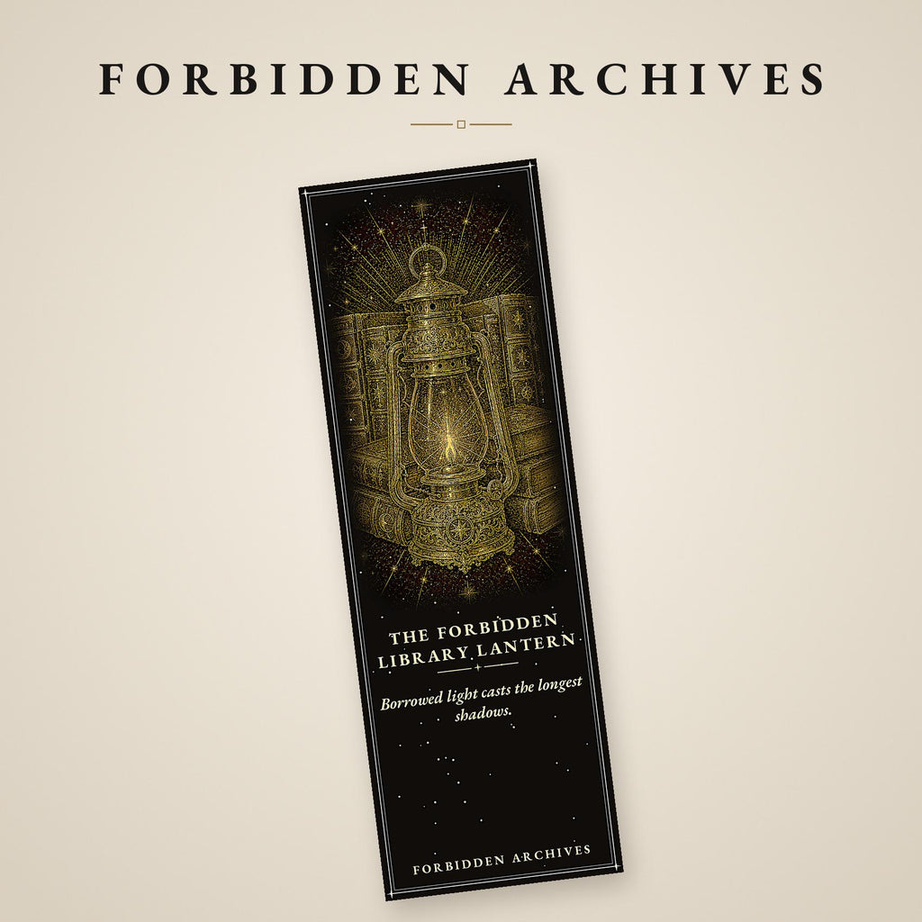 Forbidden Archives Printable Bookmarks, Dark Academia Gothic | Occult Library Designs | Instant Digital Download | Scholars Skull