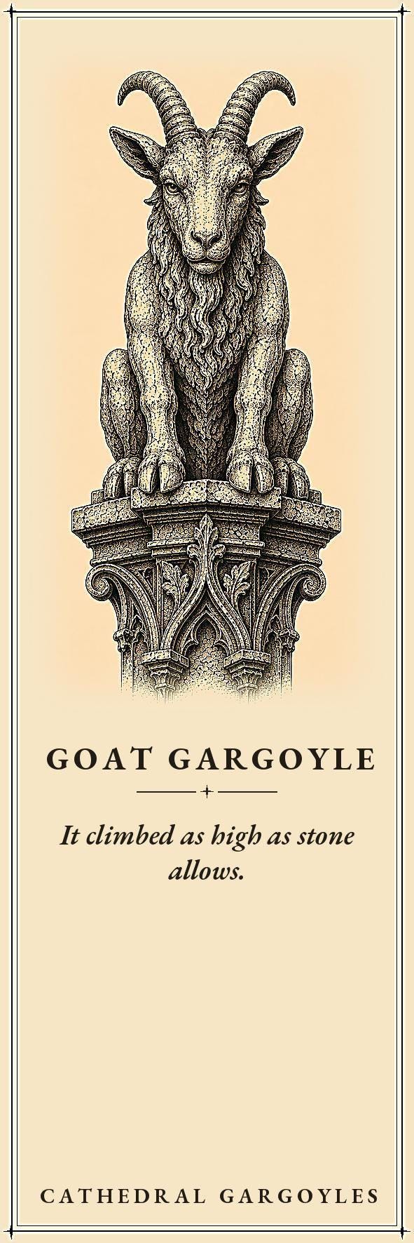 Cathedral Gargoyles The Watchers Bookmark | Dark Academia Gargoyle Bookmark | Standard or Magnetic Page Marker