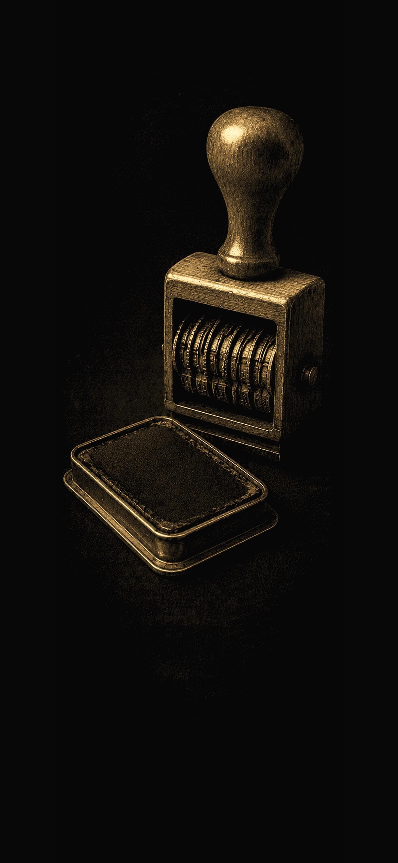Librarian's Last Shift Phone Wallpaper Bundle | Dark Academia Lock Screen, Gold On Black | Digital Download