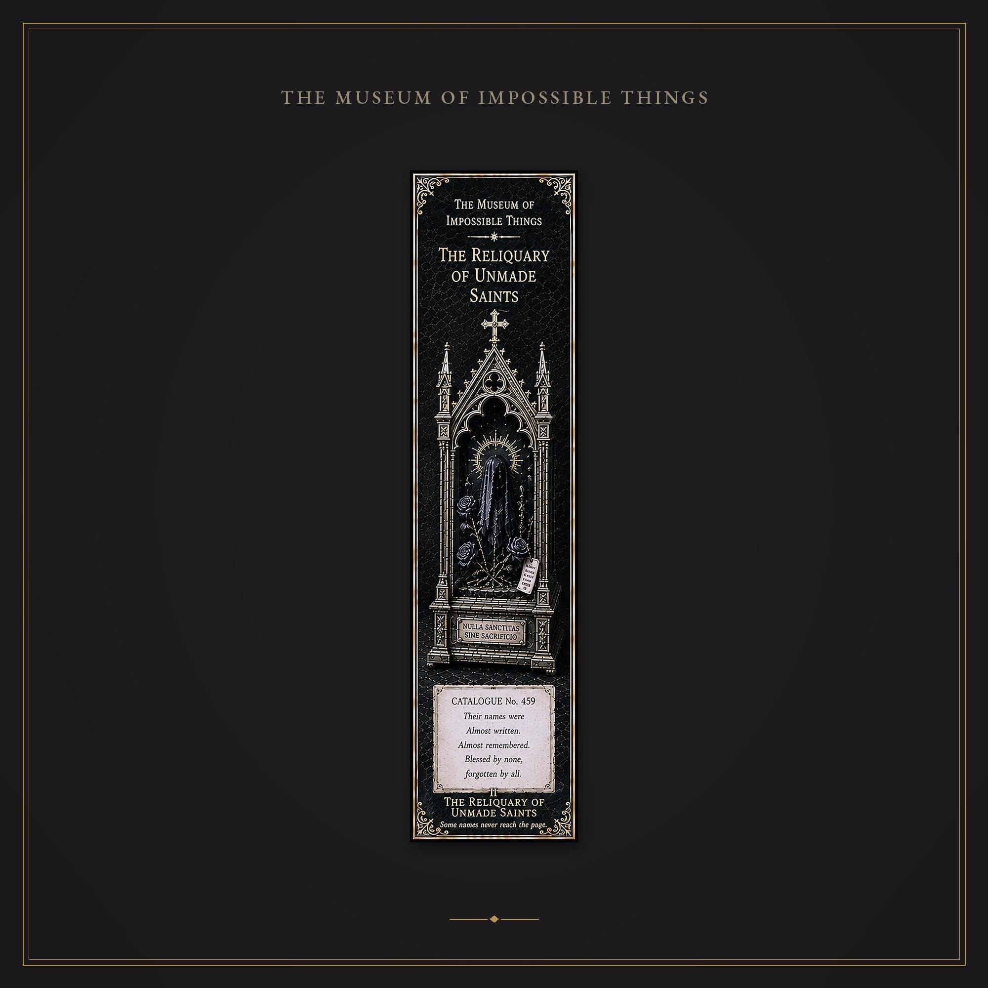 The Bones That Sang at Midnight Bookmark | Dark Academia Set of 5 | Standard or Magnetic | Gothic Cabinet of Curiosities