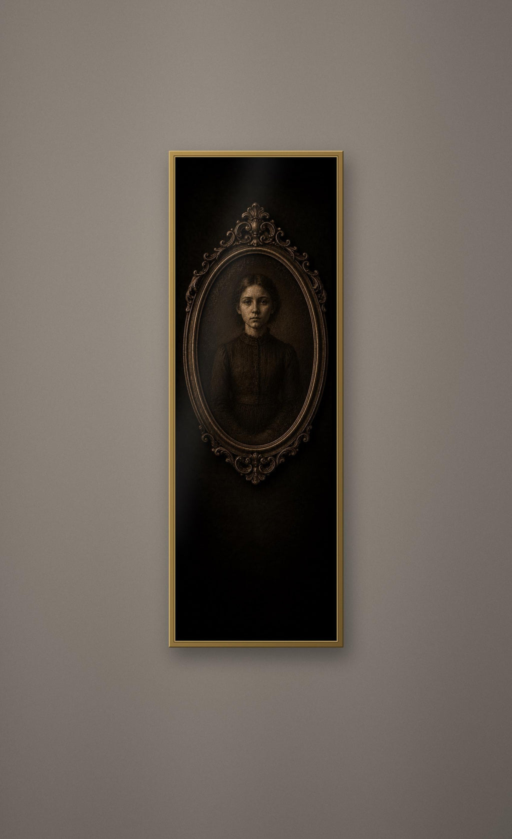 The Dreaming House Prints, Dark Academia Gothic Wall Art | Antique Gold Black Illustration | Digital Download | Moody Home Decor