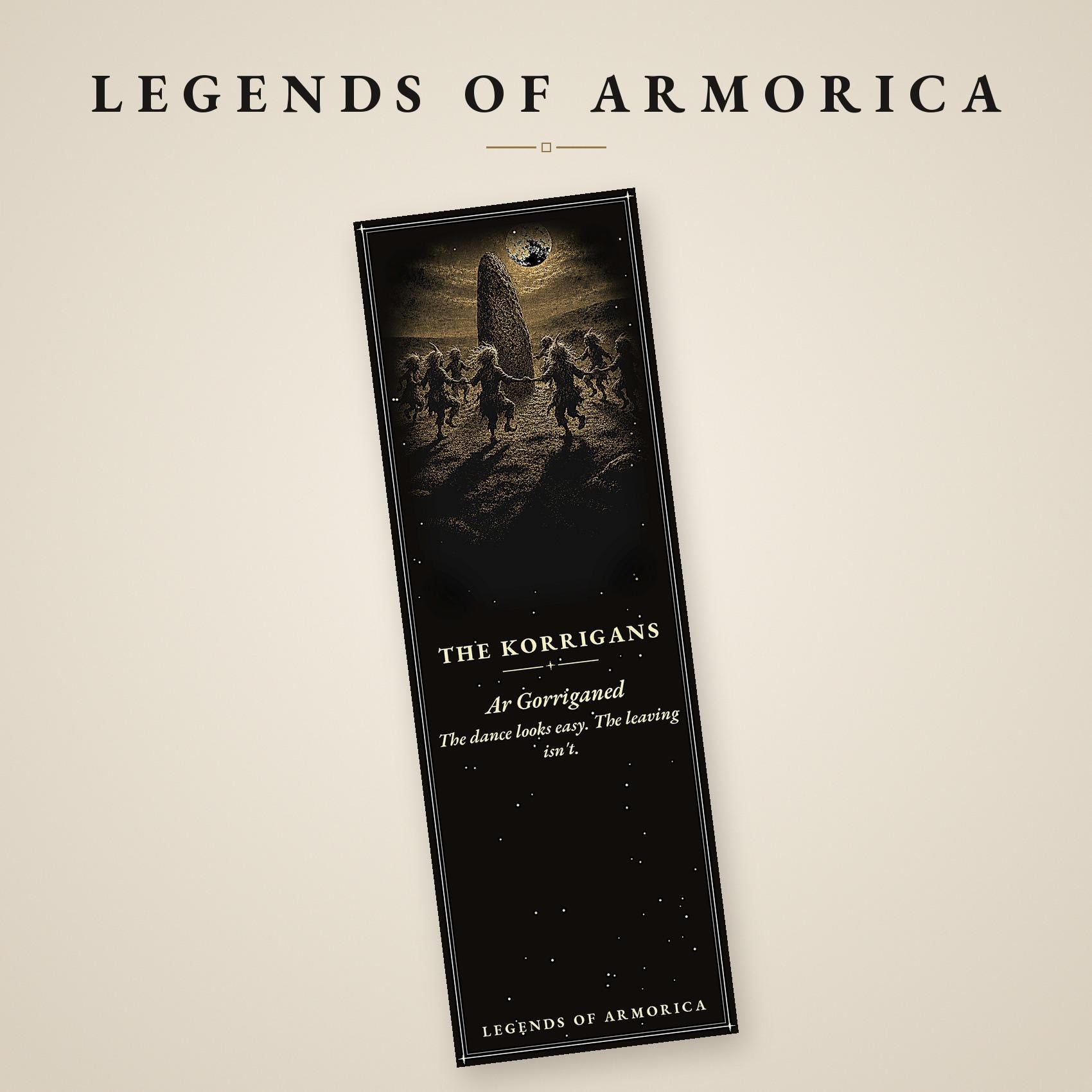 Legends of Armorica Printable Bookmarks | Dark Academia Gothic | Breton Folklore Digital Download | Occult Stationery Gift