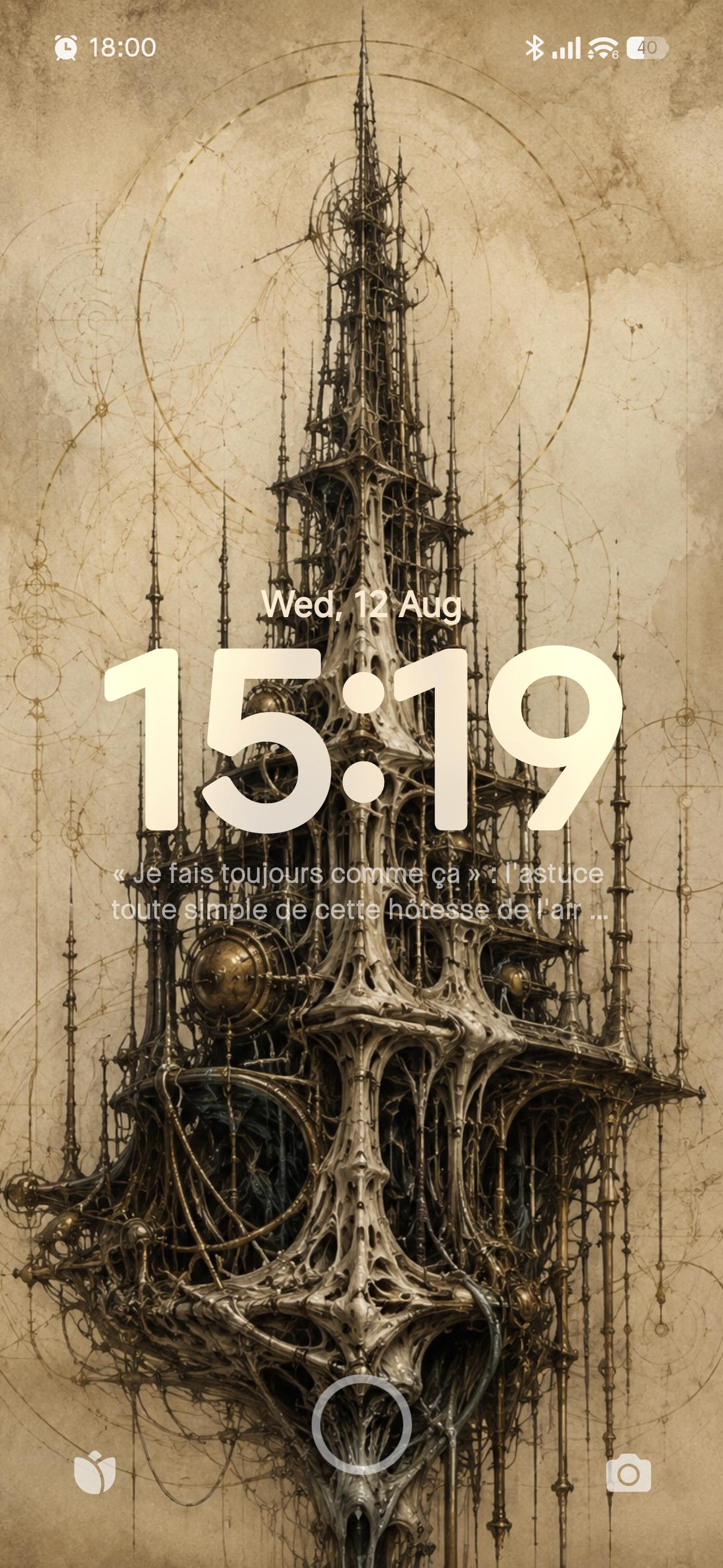 Spires III Biomechanical Wallpaper | Dark Academia Lock Screen | Brass Bone Anatomy | Gothic Sci-Fi Digital Download