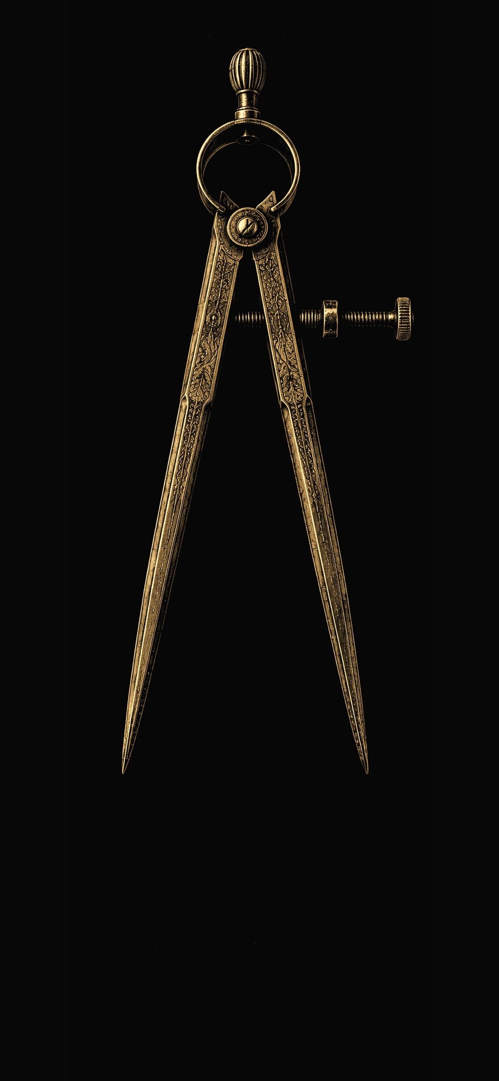 The Cartographer's Cabinet Phone Wallpaper Bundle | Dark Academia Lock Screen | Gold On Black | Digital Download