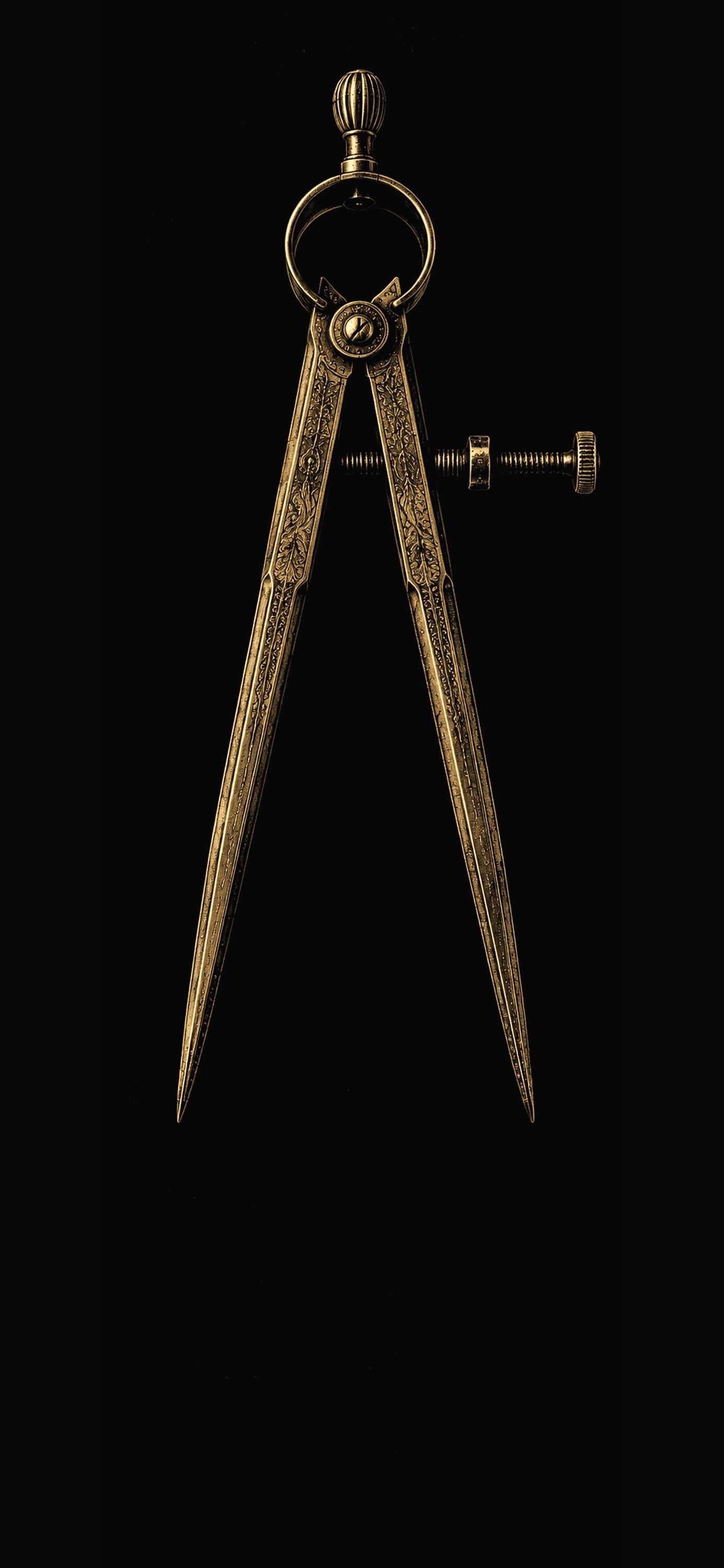 The Cartographer's Cabinet Phone Wallpaper Bundle | Dark Academia Lock Screen | Gold On Black | Digital Download