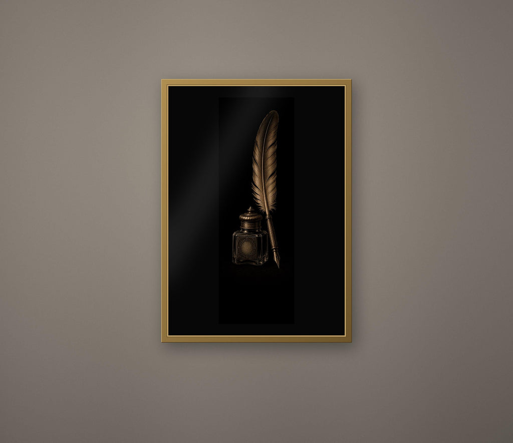 The Cartographers Cabinet: Dark Academia Wall Art | Antique Gold Black Prints | Digital Download Set