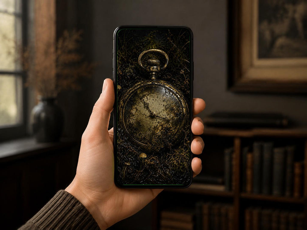 The Bog Keeper Lock Screen Bundle | Dark Goblincore Wallpaper | Moody Bog Aesthetic | Witchy Phone Digital Download Set