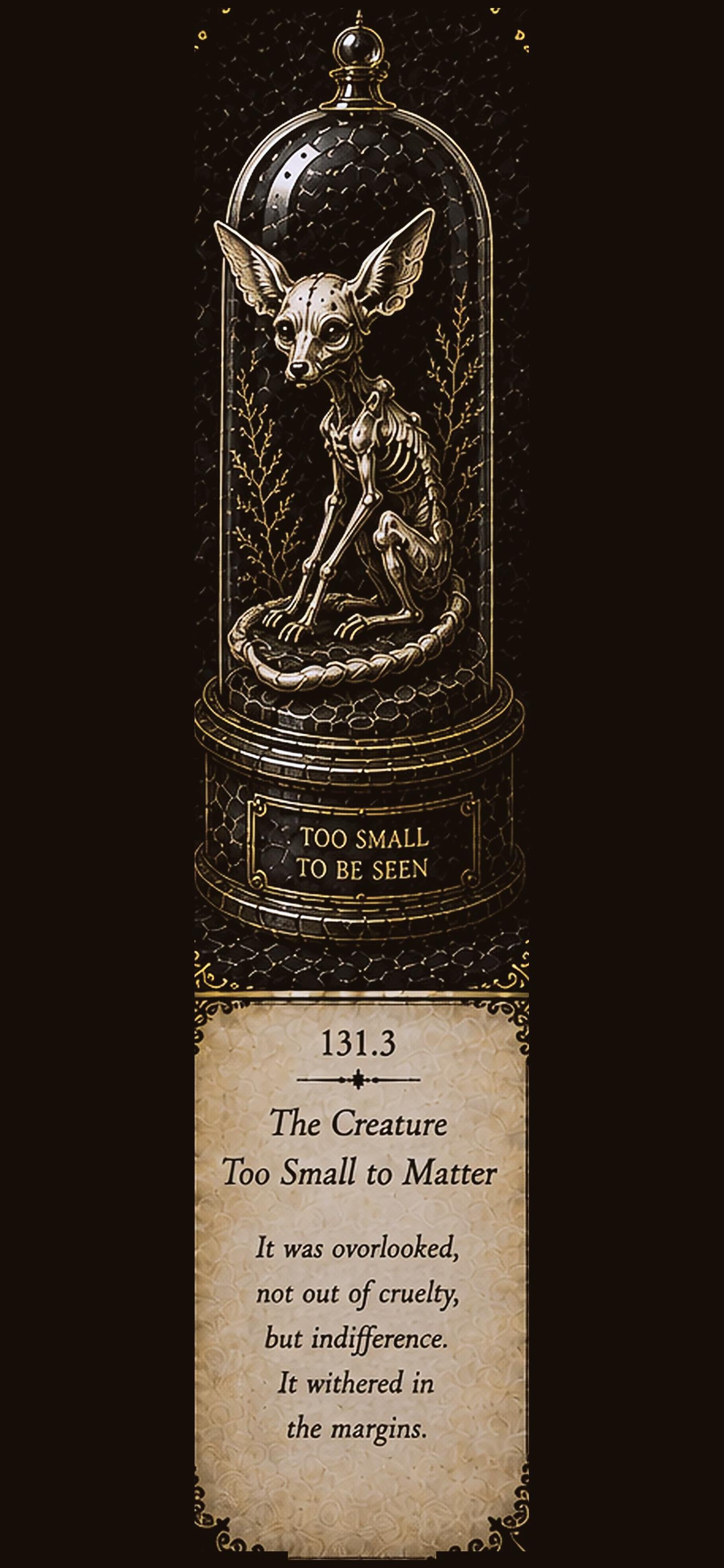 The Starved Menagerie Lock Screen, Gothic Creature Wallpaper | Dark Academia Digital Art Bundle | iPhone and Android