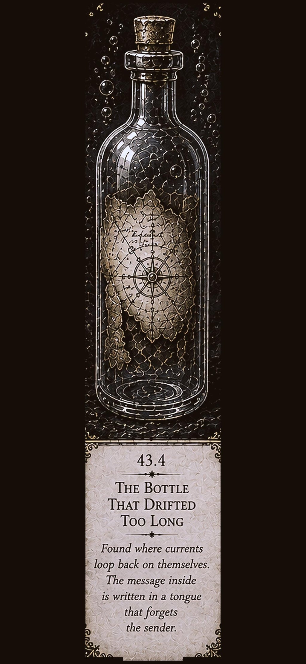 Recovered from Impossible Seas, Phone Wallpaper Bundle | Dark Academia Lock Screen | Nautical Gold on Black | Five Design Set