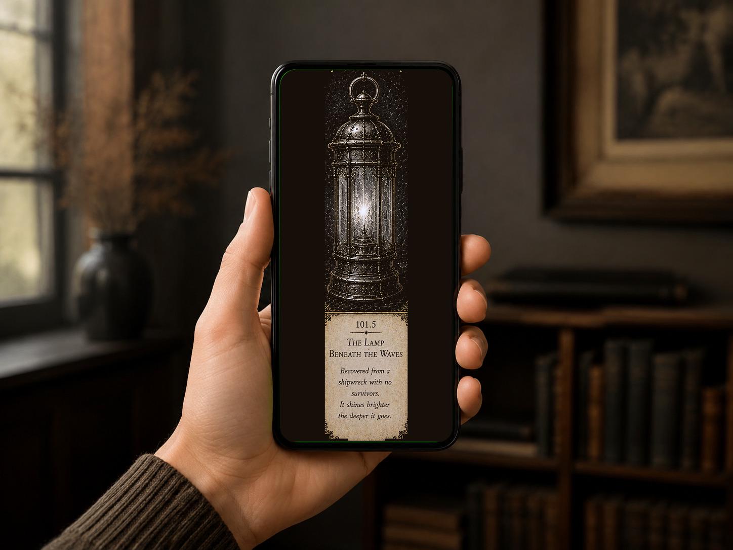 Lights That Refuse to Die - Phone Wallpaper Bundle | Dark Academia Lock Screen, Gothic Lantern Aesthetic, Digital Download