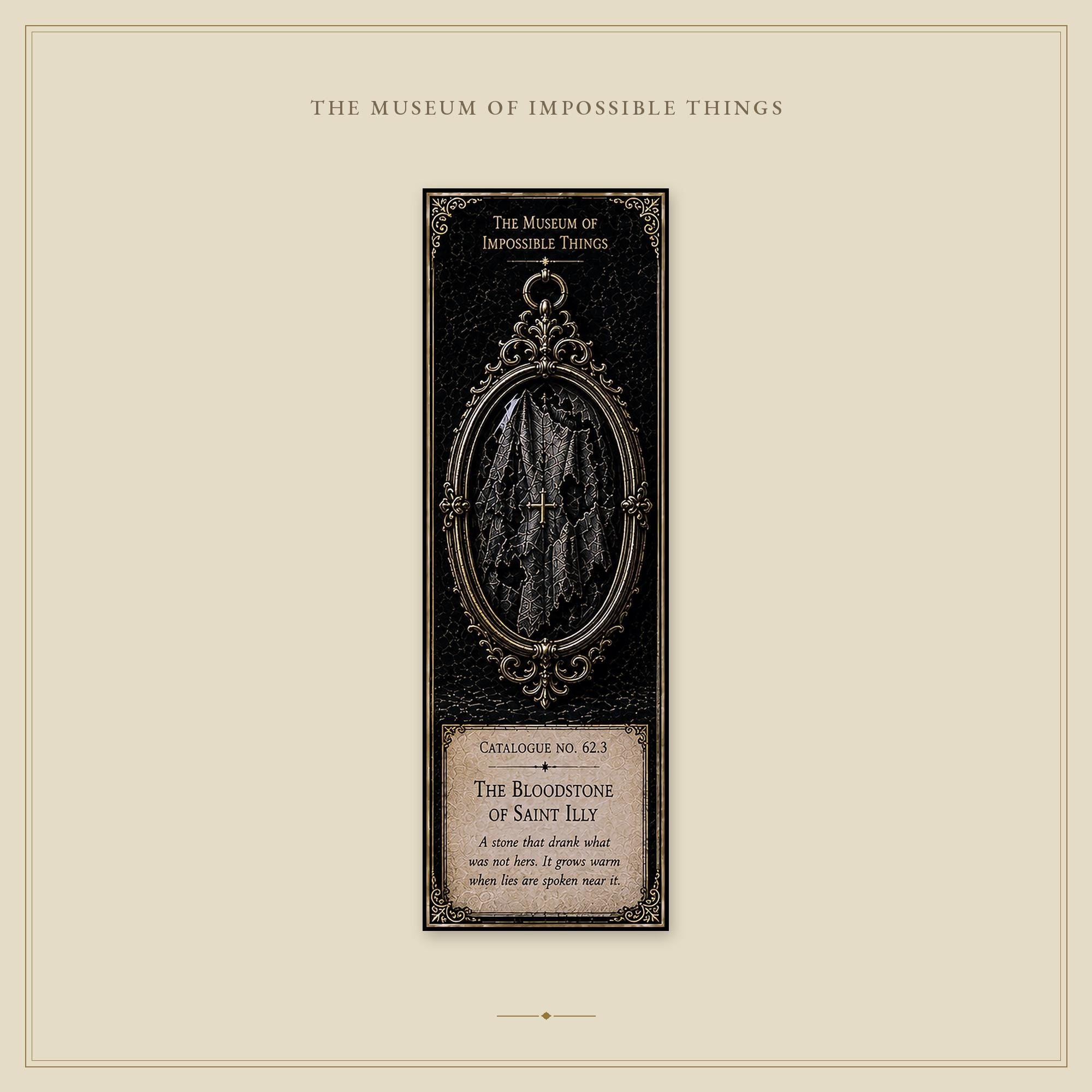 Relics of the Saints Bookmark | Dark Academia Set of 5 | Standard or Magnetic | Gothic Cabinet of Curiosities