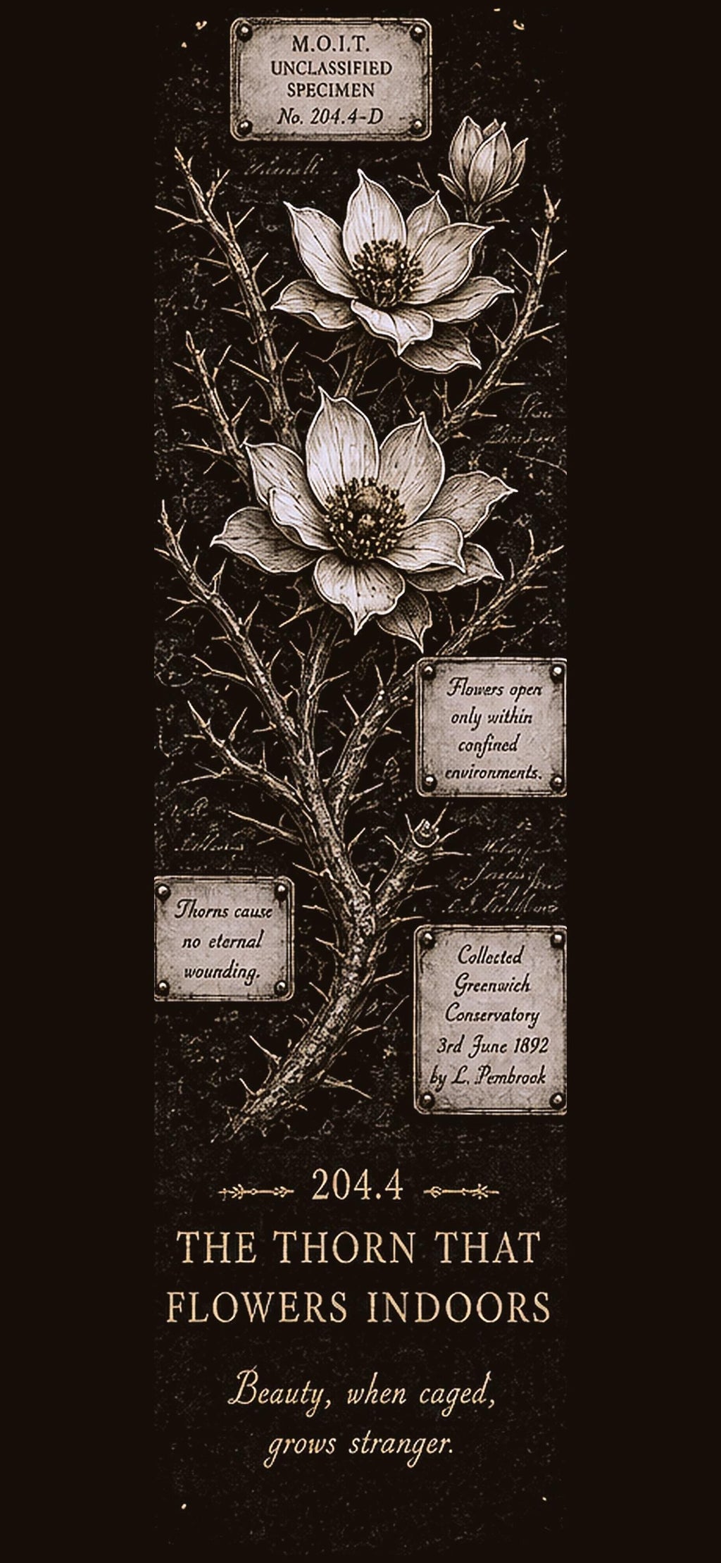 Unclassified Specimens Phone Wallpaper Bundle | Dark Academia Lock Screen | Gothic Museum Aesthetic | Digital Download