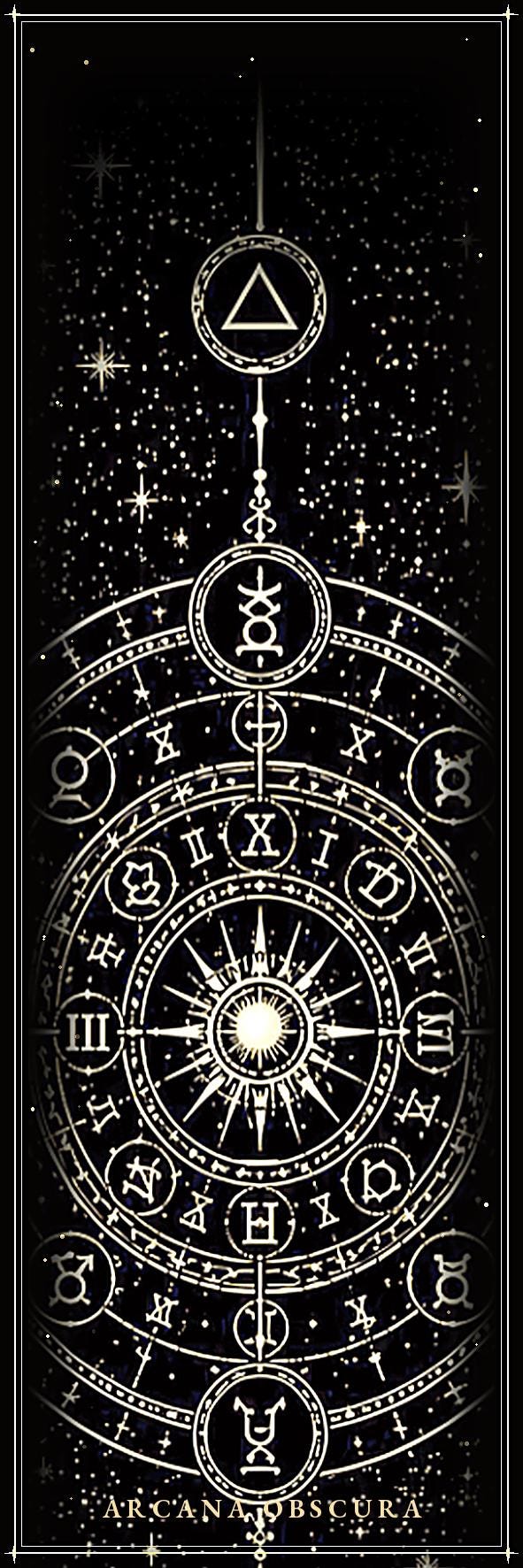Arcana Obscura Tarot Bookmarks | Dark Academia Printable | Gold & Black Occult | Digital Download | Witchy Page Markers