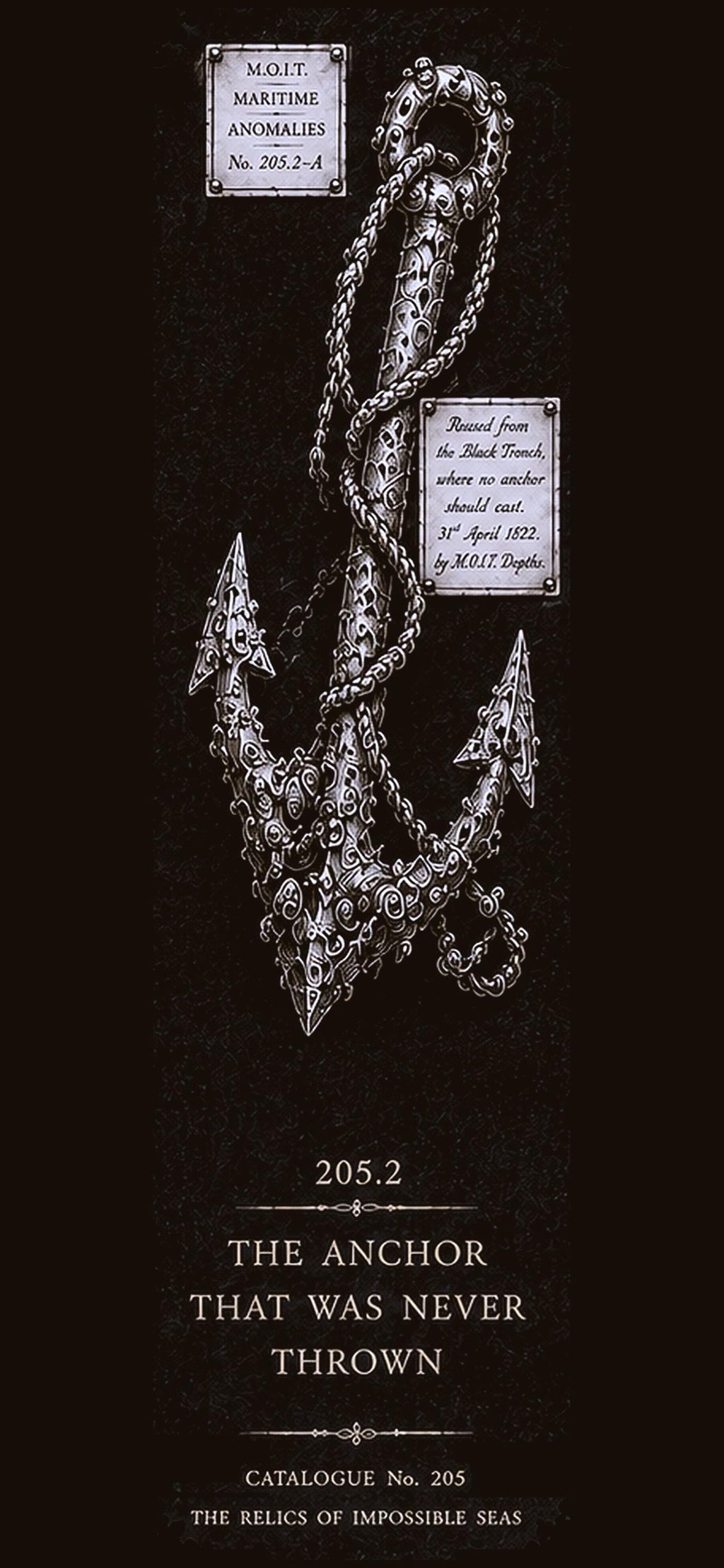 Relics of Impossible Seas Phone Wallpaper | Dark Academia Lock Screen, Occult Sea Designs, Gothic Bundle