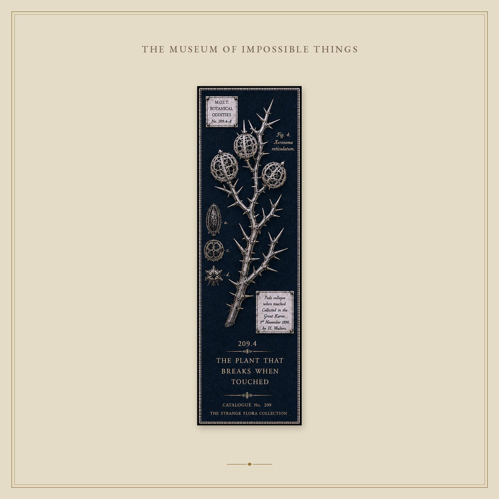 Strange Flora Bookmark | Dark Academia Set of 5 | Standard or Magnetic | Gothic Cabinet of Curiosities