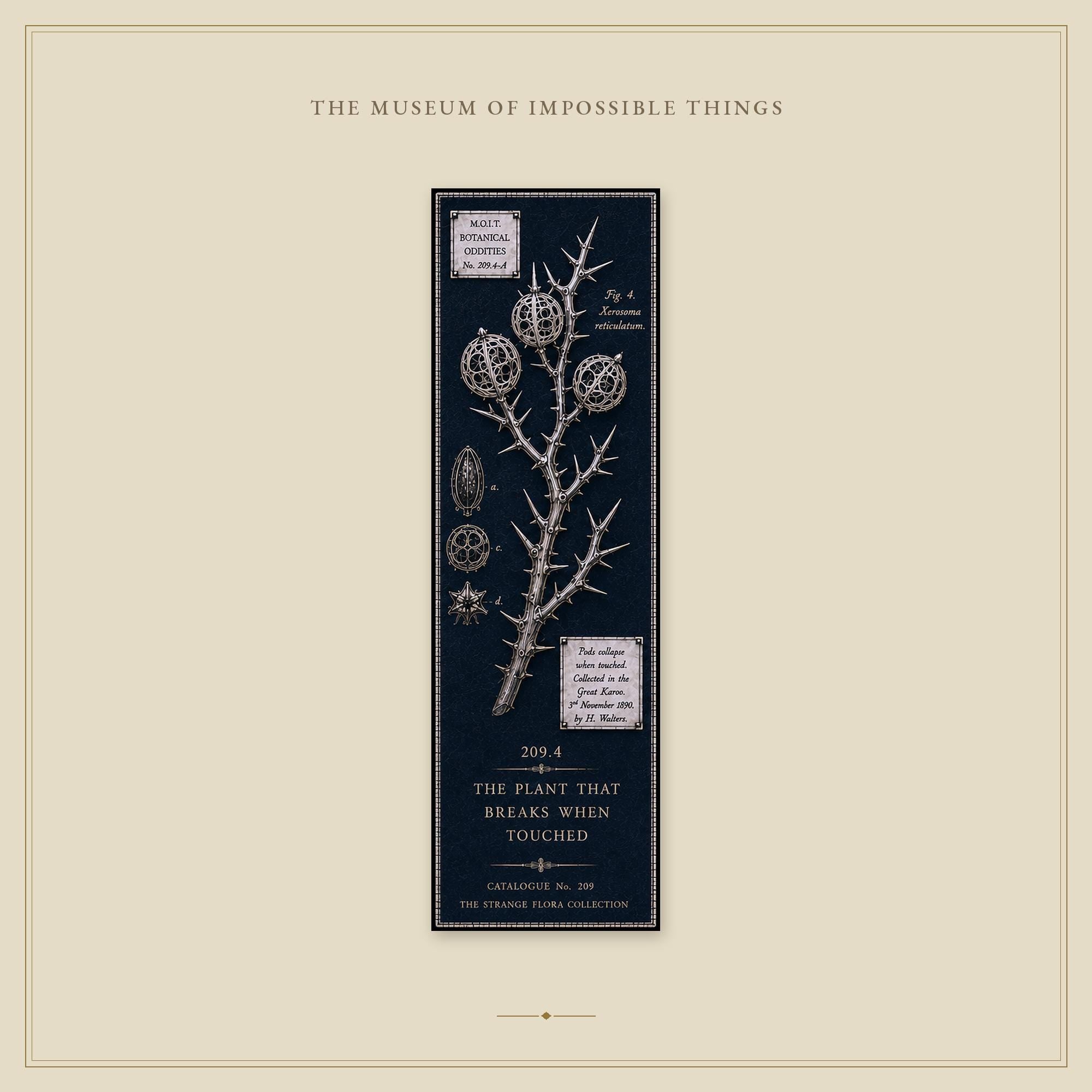 Strange Flora Bookmark | Dark Academia Set of 5 | Standard or Magnetic | Gothic Cabinet of Curiosities