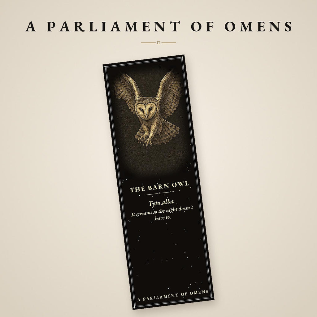 A Parliament of Omens Bookmark, Dark Academia Raven | Gold Detail | Magnetic Page Marker, Witchy Book Lover