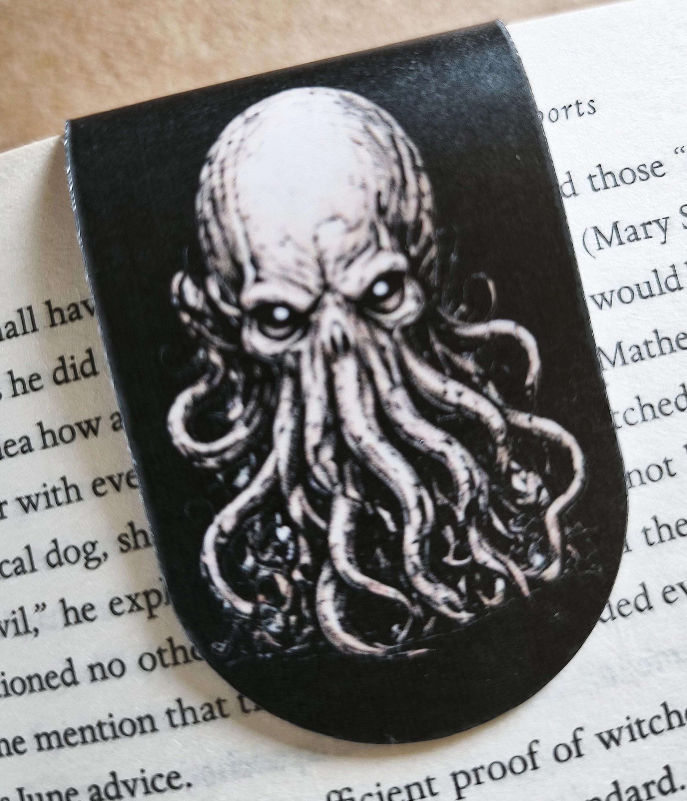 Magnetic Gothic Bookmark, Dark Academia | Cosmic Horror Design | Matte Finish | Literary Gift | Book Page Holder