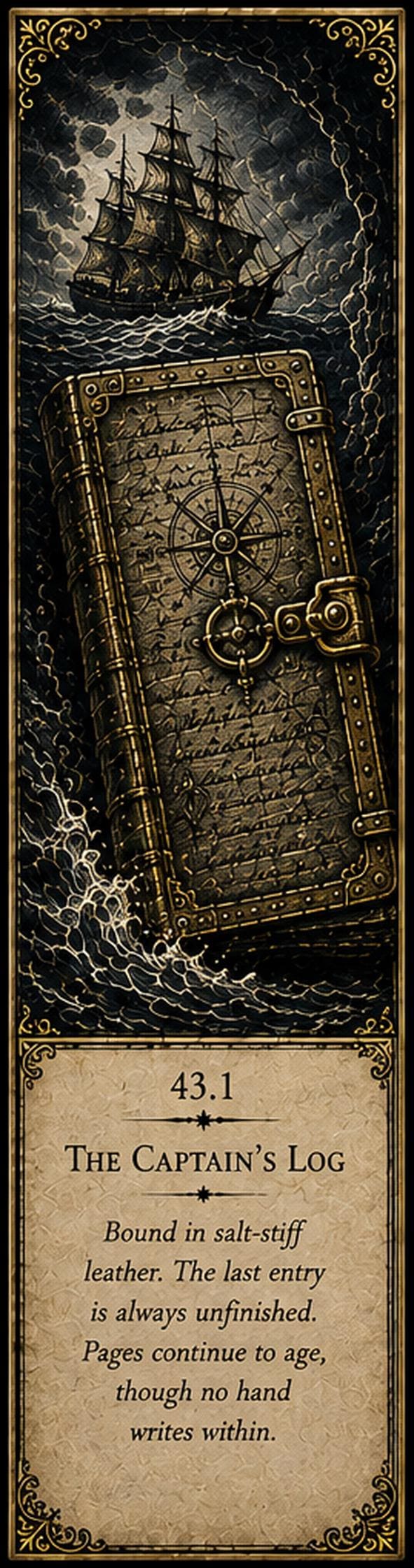 Recovered from Impossible Seas - Dark Academia Bookmarks | Nautical Gothic | Printable Book Lover Gift