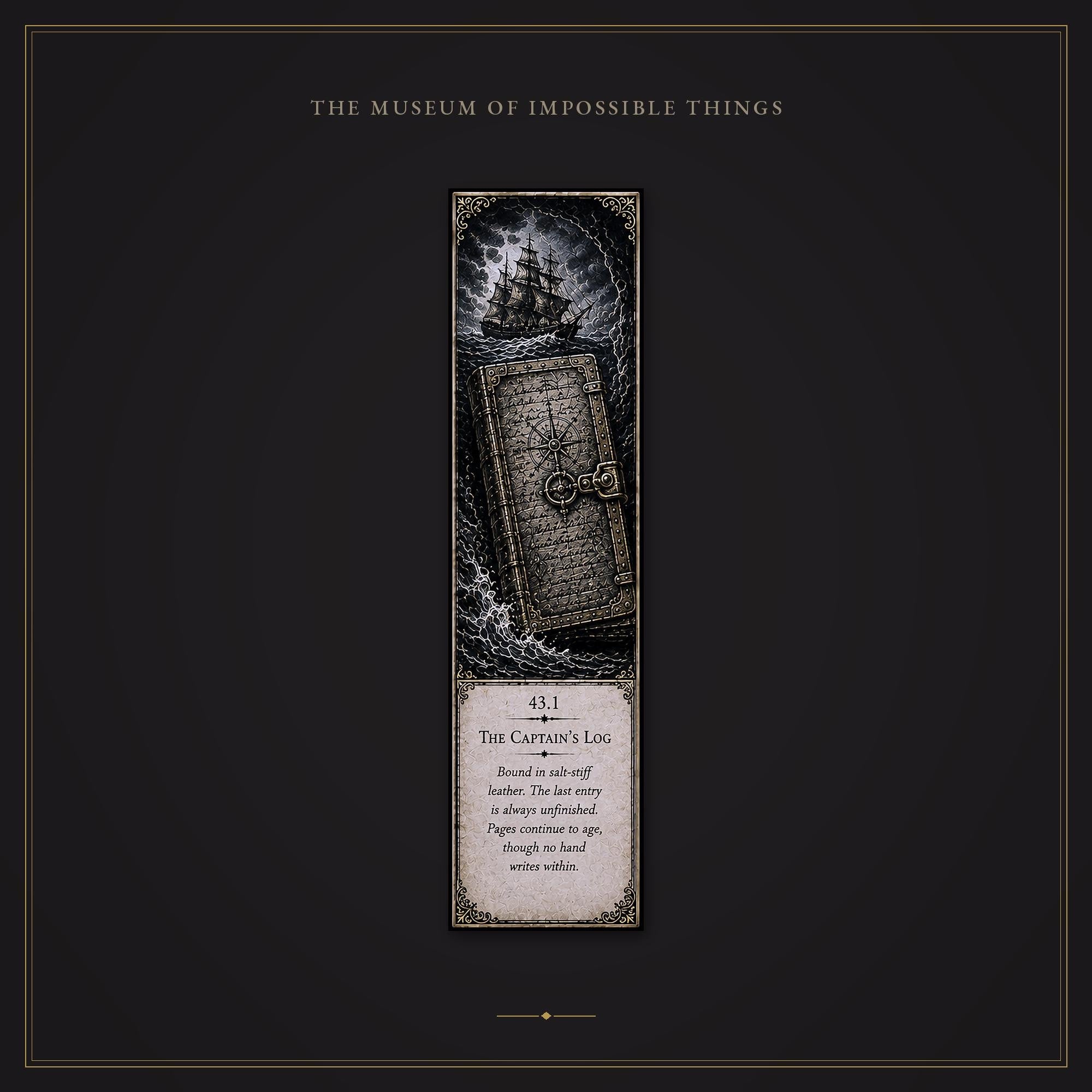 Recovered from Impossible Seas Bookmark | Dark Academia Set of 5 | Standard or Magnetic | Gothic Cabinet of Curiosities