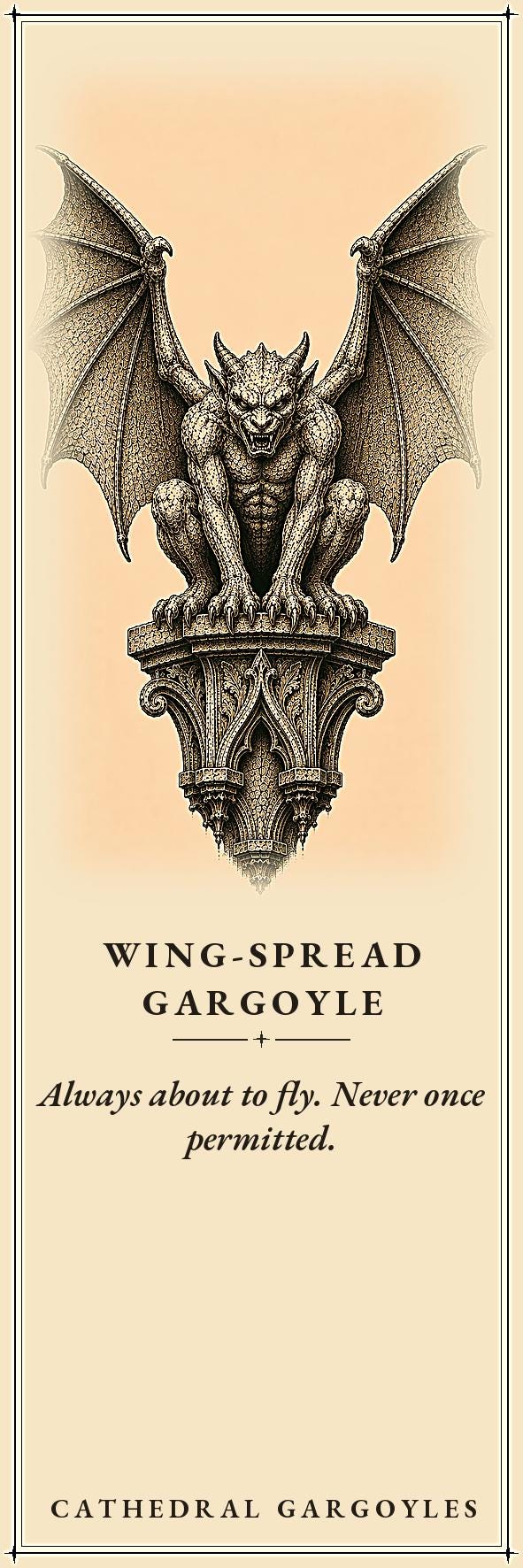 Cathedral Gargoyles Cathedral Sentinels Printable Bookmarks | Dark Academia Gothic Bookmark Set | Digital Download Print & Cut