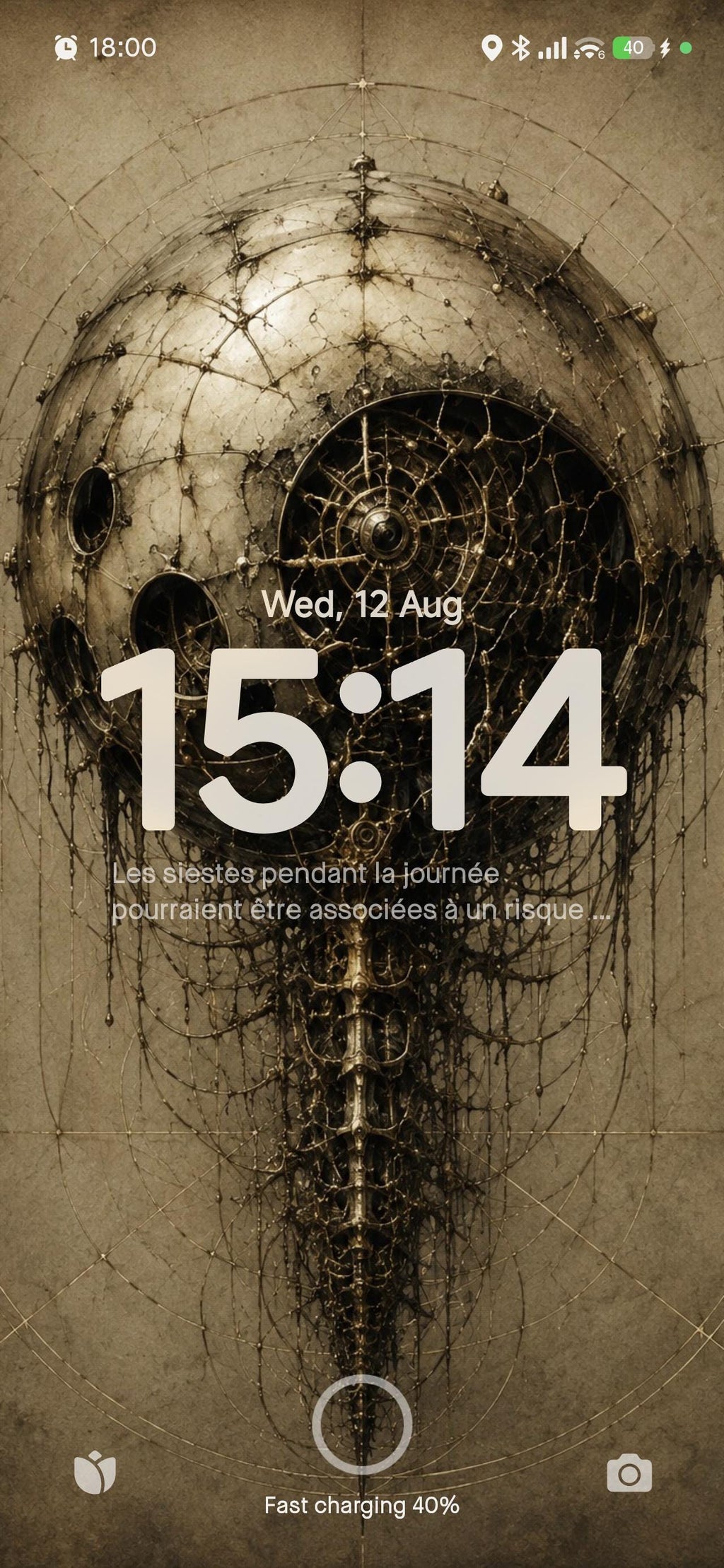 Eye Orb Biomechanical Wallpaper | Dark Academia Lock Screen | Steampunk Phone Art | Gothic Sci-Fi Digital Download | Surreal Brass Anatomy