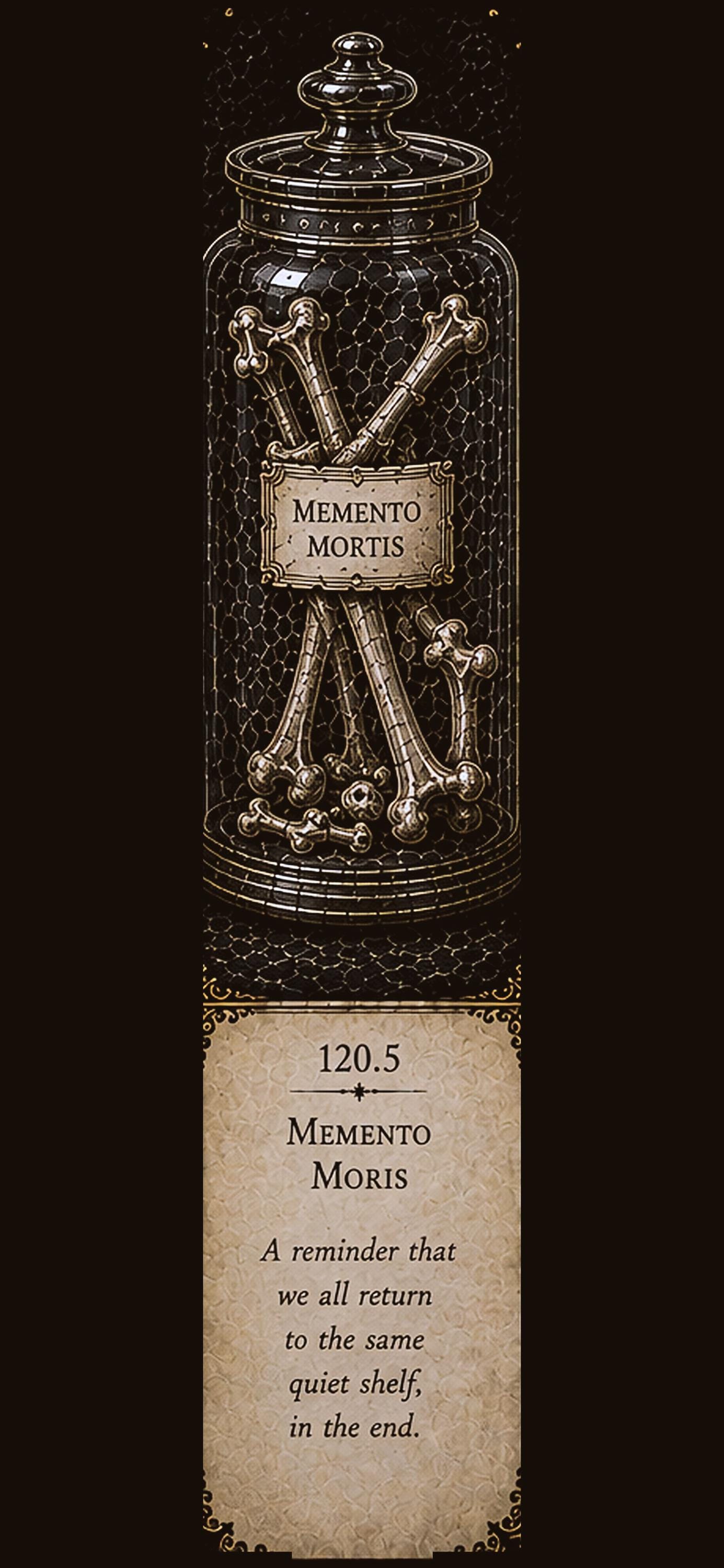 Bone Custodian Phone Wallpaper Bundle | Dark Academia Lock Screen, Memento Mortis Art, iPhone & Android Digital Download