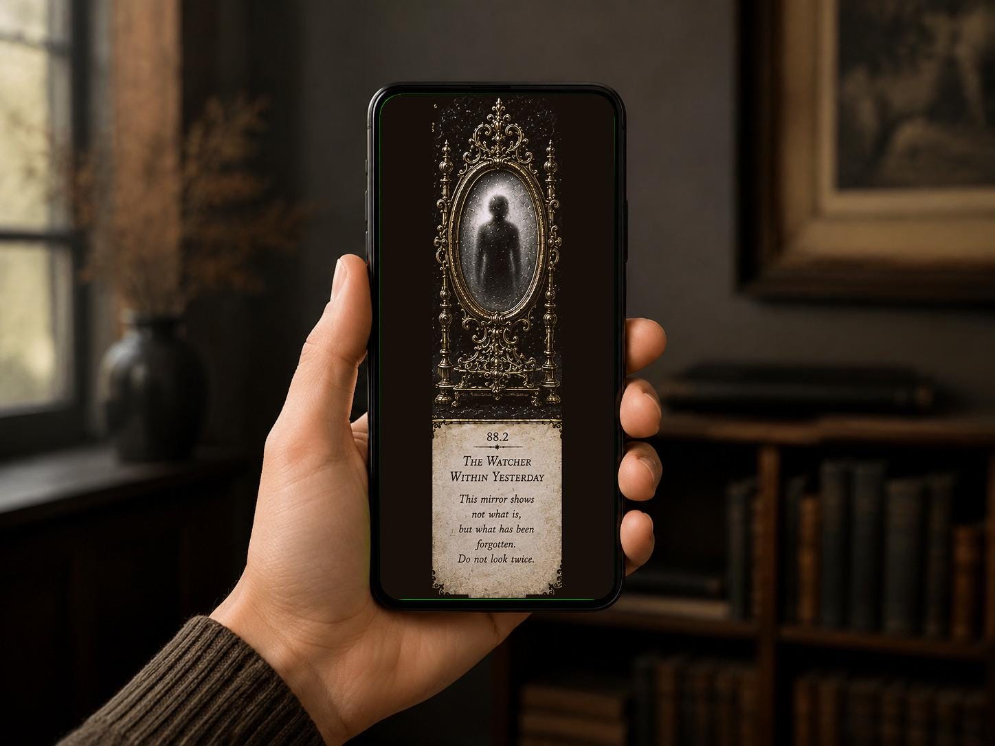 Chronological Anomalies Lock Screen | Dark Academia Wallpaper, Occult Gold Details | Five Designs, Instant Download